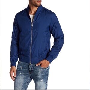Men's Blue Bomber Lightweight Zip Up Jacket